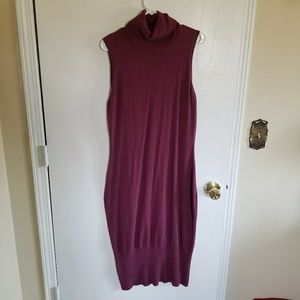 No-sleeve Sweater Dress, Long.